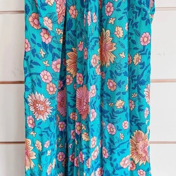 Floral Blue Maxi Dress - Picture 2 of 2